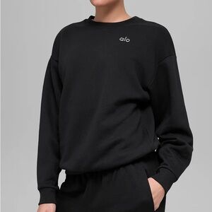 Alo Accolade Crew Neck Pullover - Black